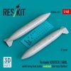 RESKIT RSU48-0553 Tornado IDS/ECR 1500L underwing fuel tanks (welded) (German AF / Italian AF) (2 pcs) (3D Printed) (1/48)